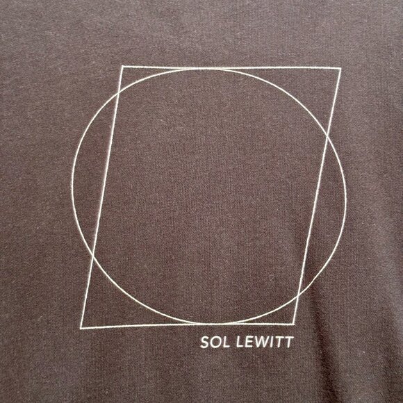 Uniqlo UT x MoMA Sol LeWitt Black Graphic Crewneck Sweatshirt Size L 100% Cotton - Picture 5 of 8